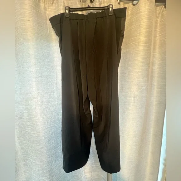 A New Day Black Dress Pants Tuxedo Stripe Business Office Chic Classy NWT - Picture 3 of 7